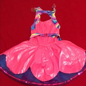 girls disco themed jazz dance costume